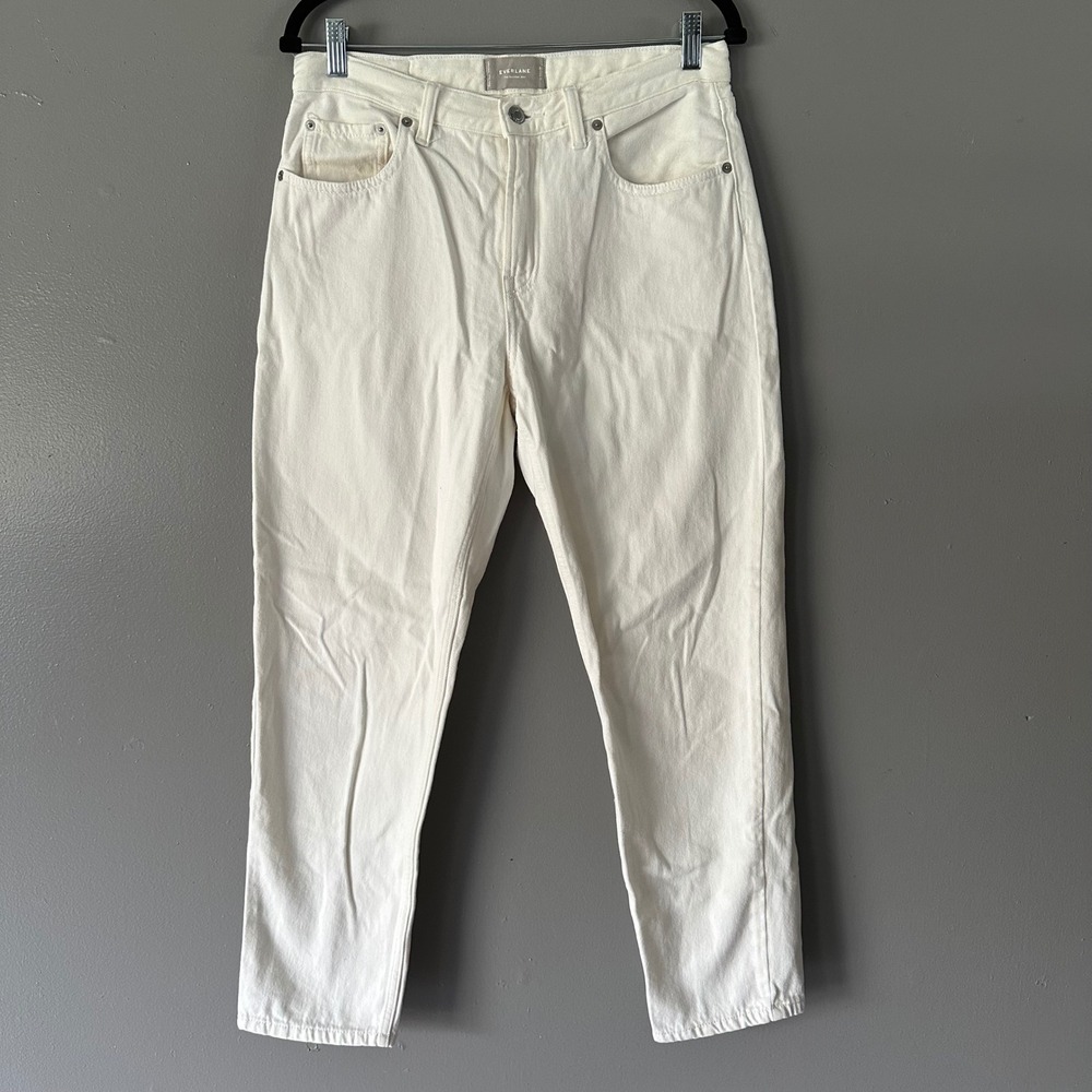 Everlane White Ankle Crop Jeans